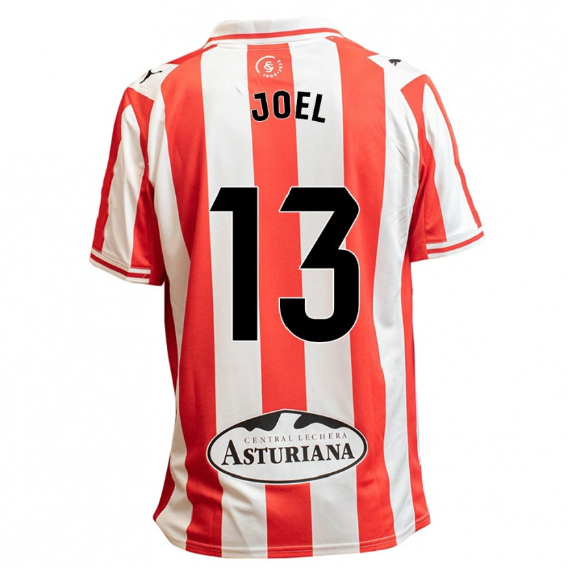 Danxen Kinderen Christian Joel #13 Wit Rood Thuisshirt Thuistenue 2025/26 T-Shirt
