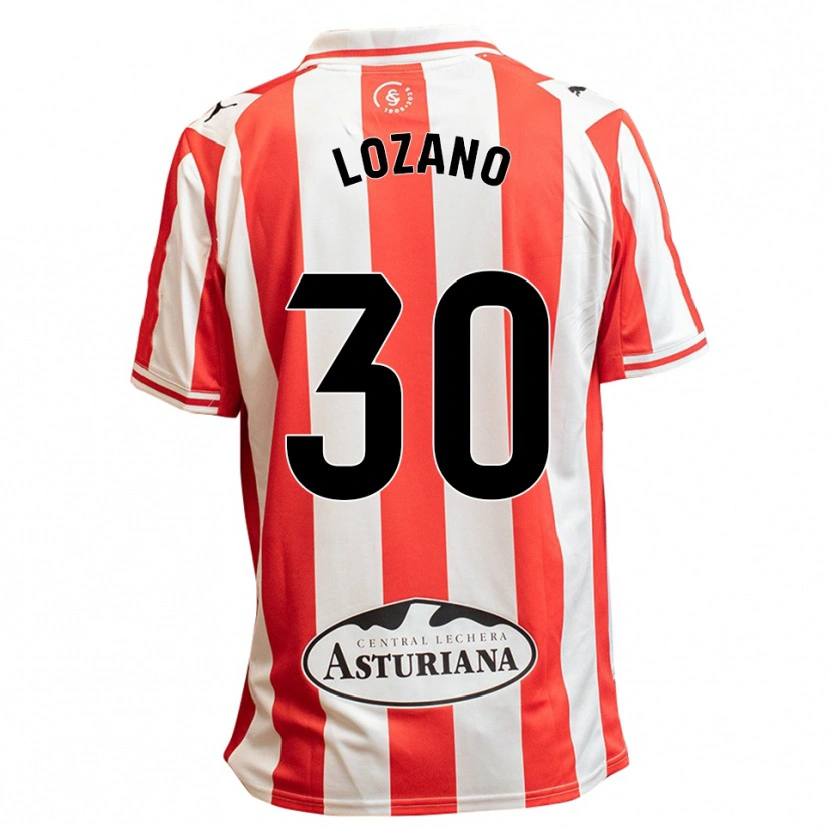 Danxen Kinderen Álex Lozano #30 Wit Rood Thuisshirt Thuistenue 2025/26 T-Shirt