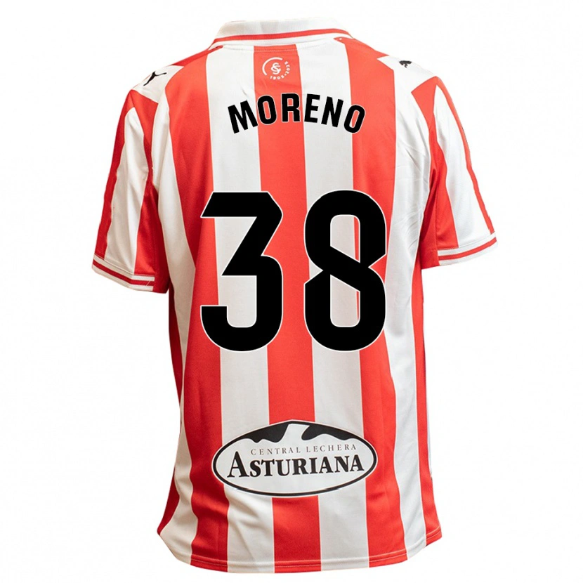 Danxen Kinderen Gerard Moreno #38 Wit Rood Thuisshirt Thuistenue 2025/26 T-Shirt