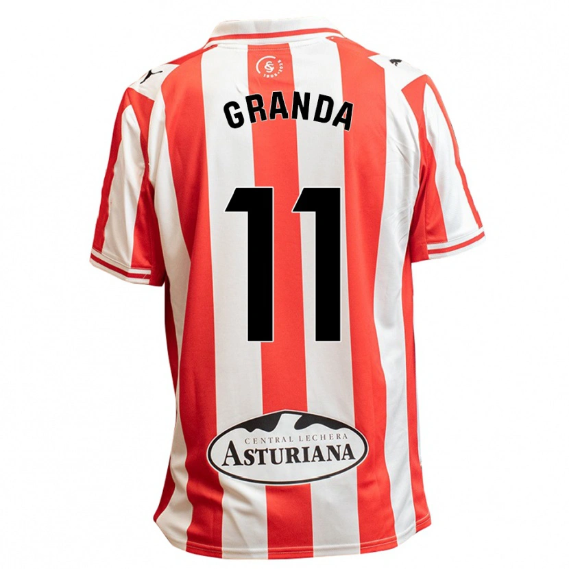 Danxen Kinderen Lucía Granda Ibañez #11 Wit Rood Thuisshirt Thuistenue 2025/26 T-Shirt