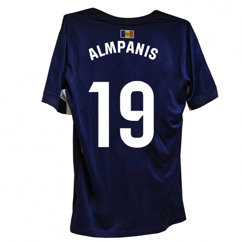 Danxen Kinderen Christos Almpanis #19 Marineblauw Wit Thuisshirt Thuistenue 2025/26 T-Shirt