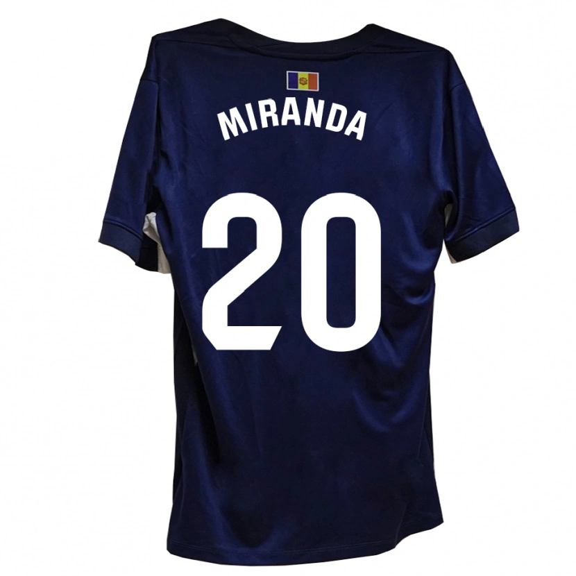Danxen Kinderen Pau Miranda #20 Marineblauw Wit Thuisshirt Thuistenue 2025/26 T-Shirt