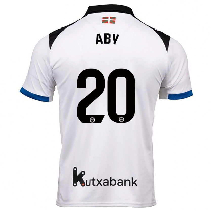 Danxen Kinderen Emmanuella Aby #20 Wit Blauw Uitshirt Uittenue 2025/26 T-Shirt
