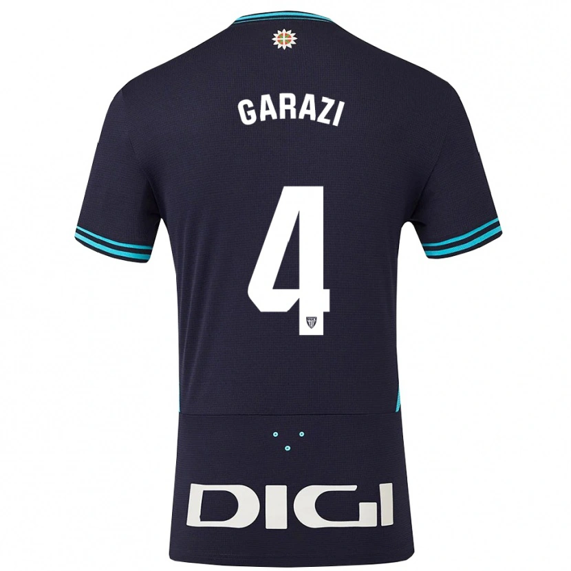 Danxen Kinderen Garazi #4 Marineblauw Hemelsblauw Uitshirt Uittenue 2025/26 T-Shirt