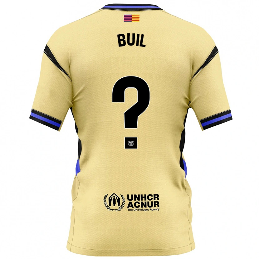 Danxen Kinderen Gorka Buil #0 Geel Zwart Uitshirt Uittenue 2025/26 T-Shirt