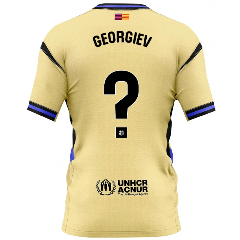 Danxen Kinderen Martin Georgiev #0 Geel Zwart Uitshirt Uittenue 2025/26 T-Shirt