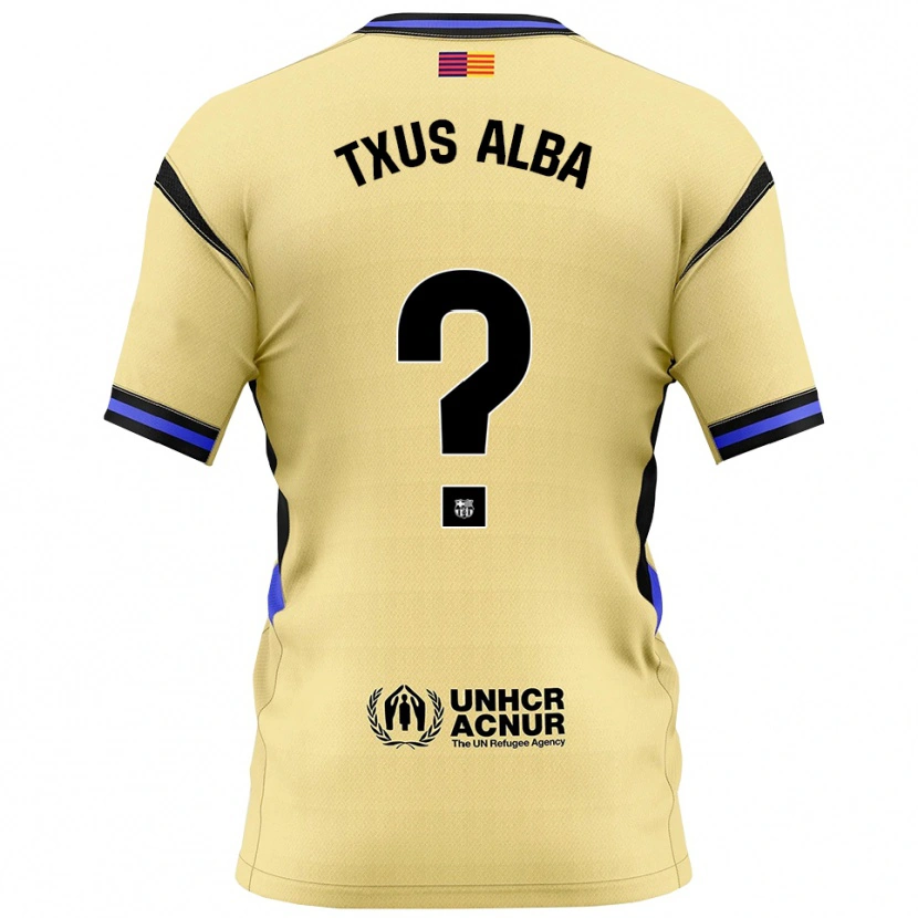 Danxen Kinderen Txus Alba #0 Geel Zwart Uitshirt Uittenue 2025/26 T-Shirt