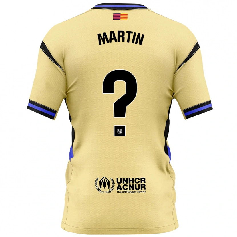 Danxen Kinderen Antonio Martin #0 Geel Zwart Uitshirt Uittenue 2025/26 T-Shirt