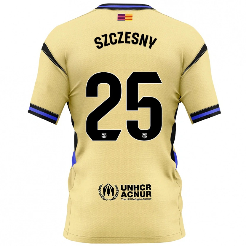 Danxen Kinderen Wojciech Szczesny #25 Geel Zwart Uitshirt Uittenue 2025/26 T-Shirt