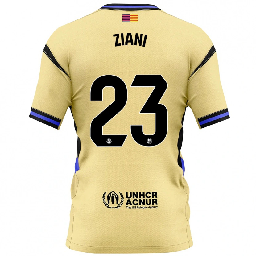 Danxen Kinderen Ismael Ziani #23 Geel Zwart Uitshirt Uittenue 2025/26 T-Shirt