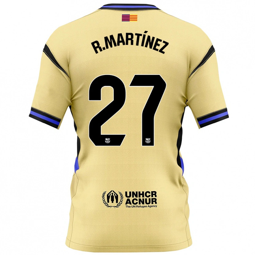 Danxen Kinderen Roger Martínez #27 Geel Zwart Uitshirt Uittenue 2025/26 T-Shirt