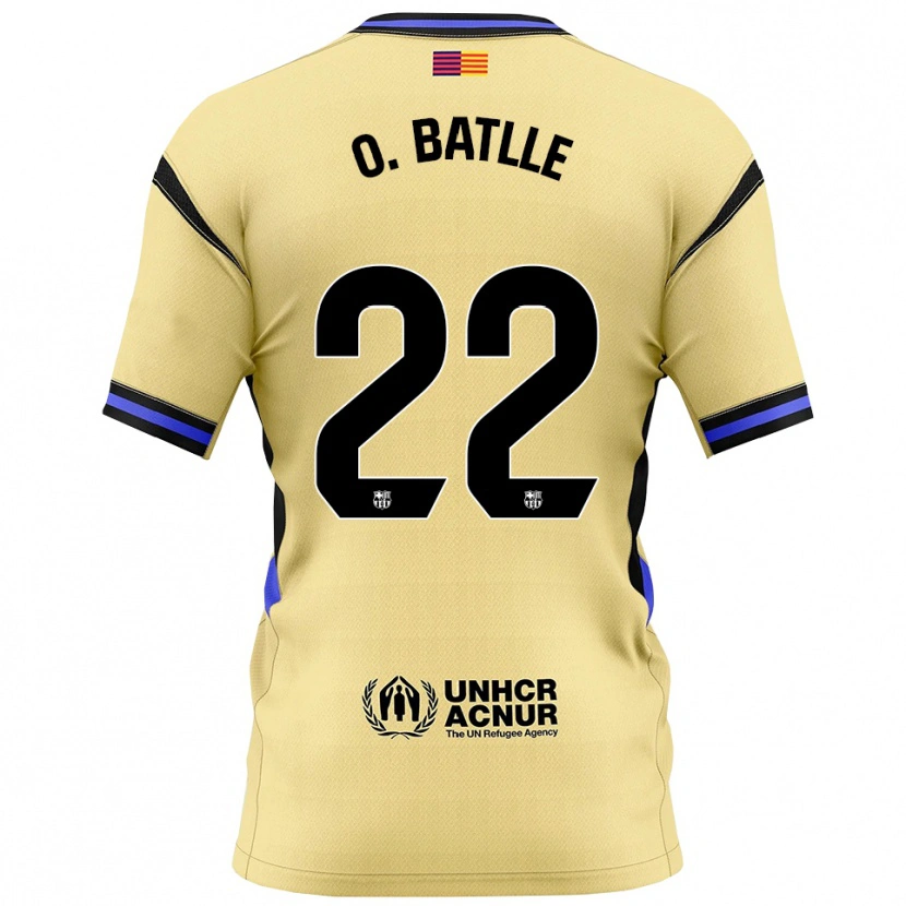 Danxen Kinderen Ona Batlle #22 Geel Zwart Uitshirt Uittenue 2025/26 T-Shirt