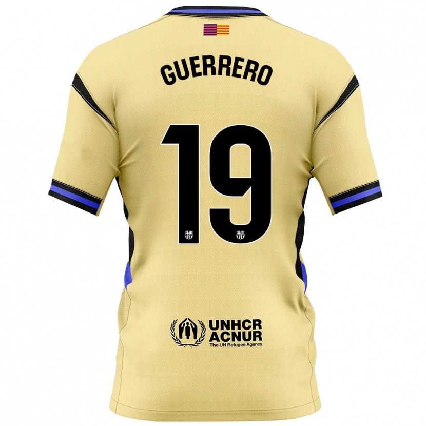Danxen Kinderen Adrián Guerrero #19 Geel Zwart Uitshirt Uittenue 2025/26 T-Shirt
