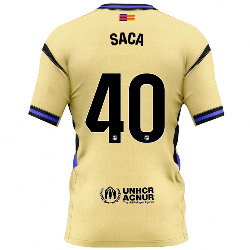 Danxen Kinderen Leo Saca #40 Geel Zwart Uitshirt Uittenue 2025/26 T-Shirt