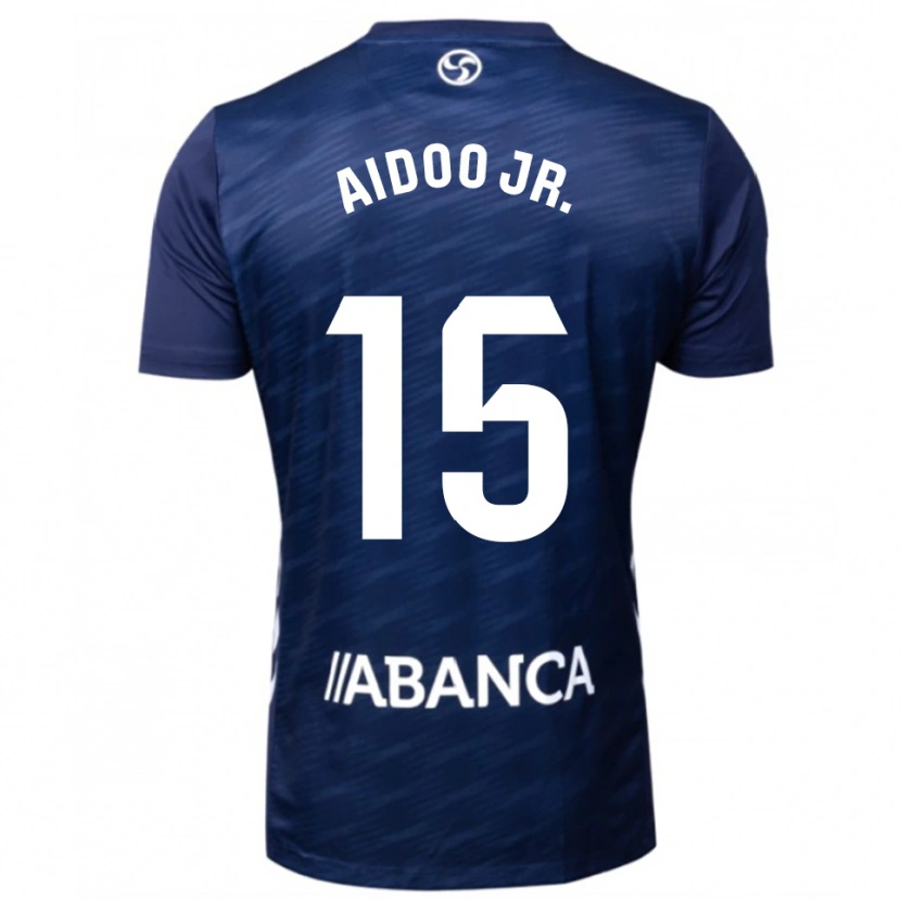Danxen Kinderen Joseph Aidoo #15 Marineblauw Wit Uitshirt Uittenue 2025/26 T-Shirt
