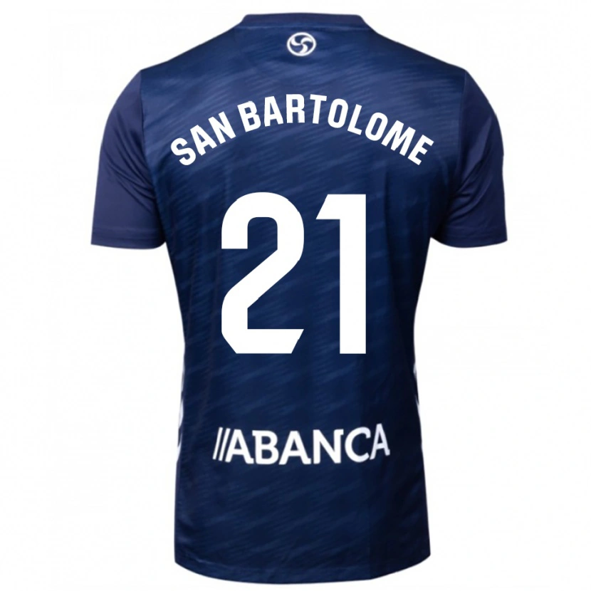 Danxen Kinderen Victor San Bartolome #21 Marineblauw Wit Uitshirt Uittenue 2025/26 T-Shirt