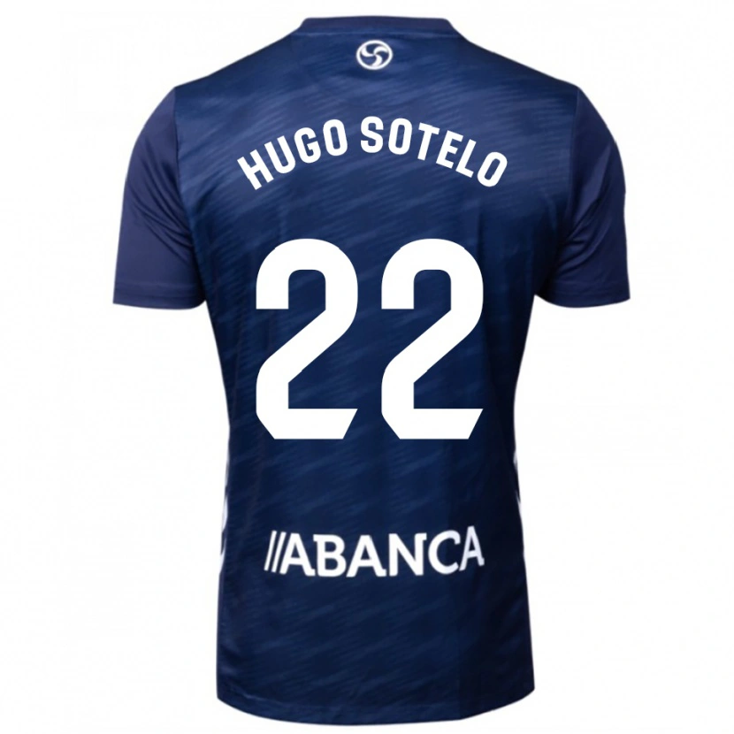 Danxen Kinderen Hugo Sotelo #22 Marineblauw Wit Uitshirt Uittenue 2025/26 T-Shirt