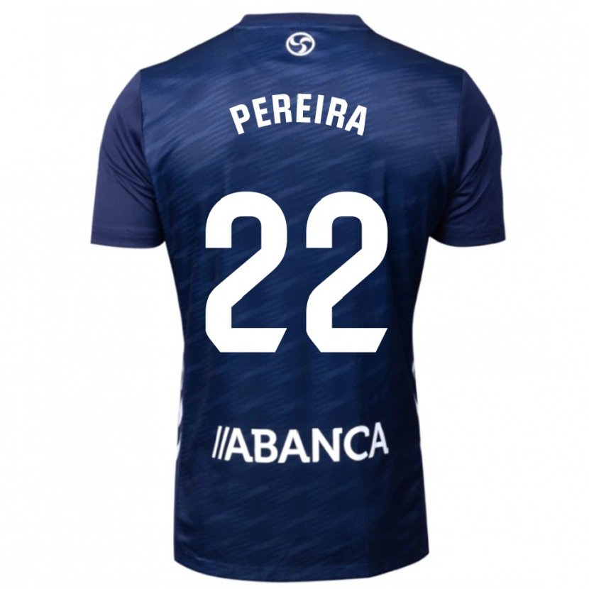 Danxen Kinderen Noe Pereira #22 Marineblauw Wit Uitshirt Uittenue 2025/26 T-Shirt