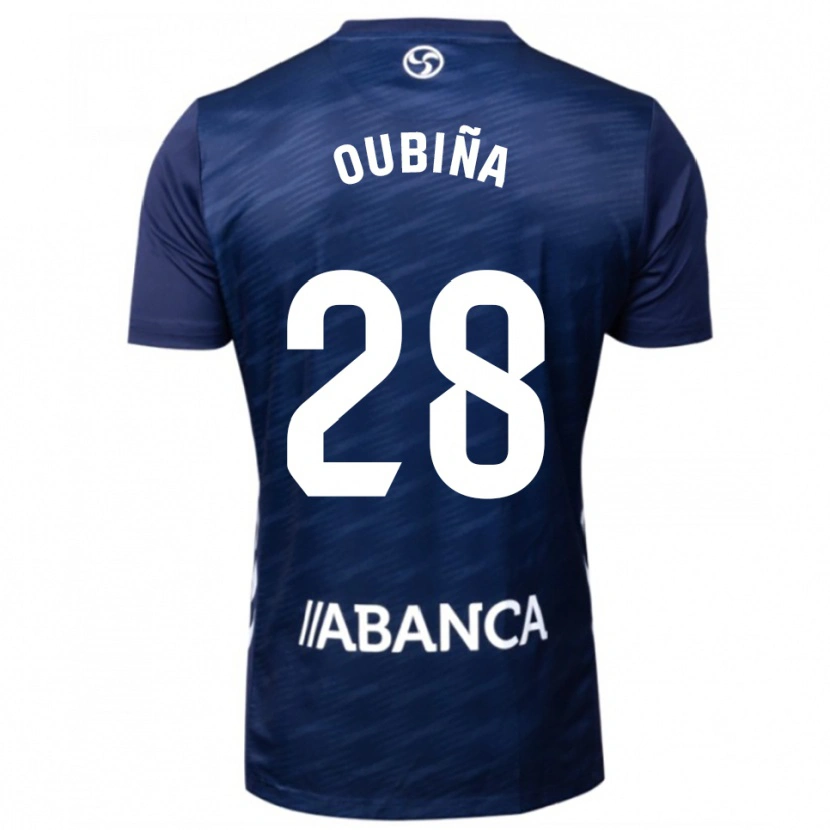 Danxen Kinderen Jimena Oubiña #28 Marineblauw Wit Uitshirt Uittenue 2025/26 T-Shirt