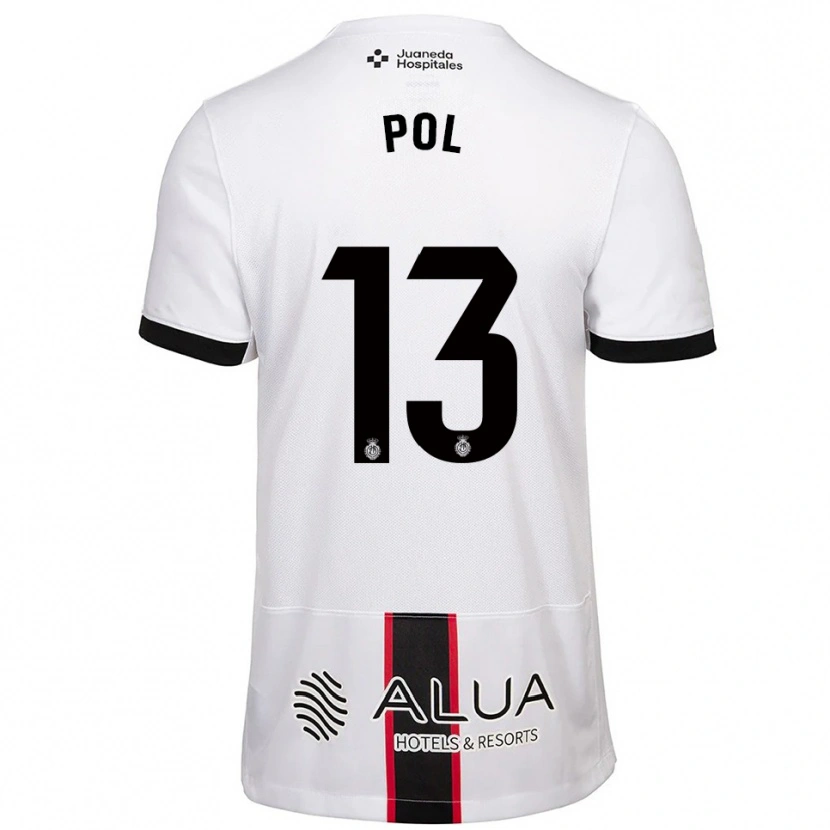 Danxen Kinderen Joan Pol #13 Wit Zwart Uitshirt Uittenue 2025/26 T-Shirt