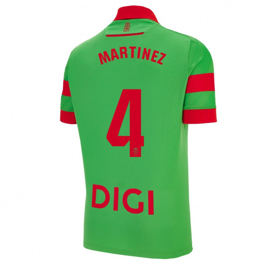 Danxen Kinderen Vera Martínez Viota #4 Groen Rood Uitshirt Uittenue 2025/26 T-Shirt
