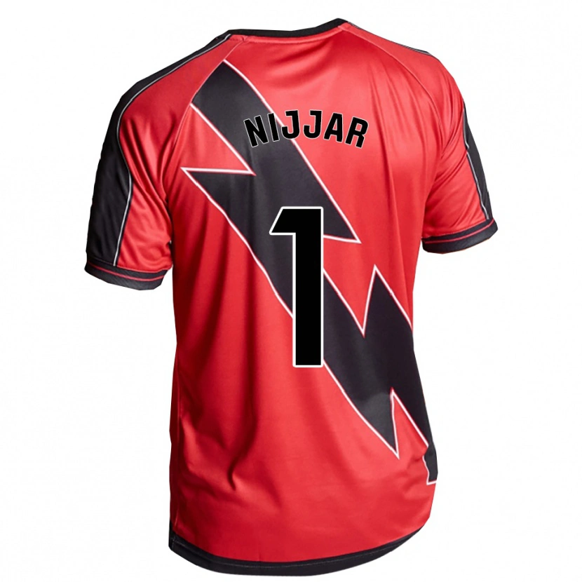 Danxen Kinderen Tejpal Nijjar #1 Rood Zwart Uitshirt Uittenue 2025/26 T-Shirt