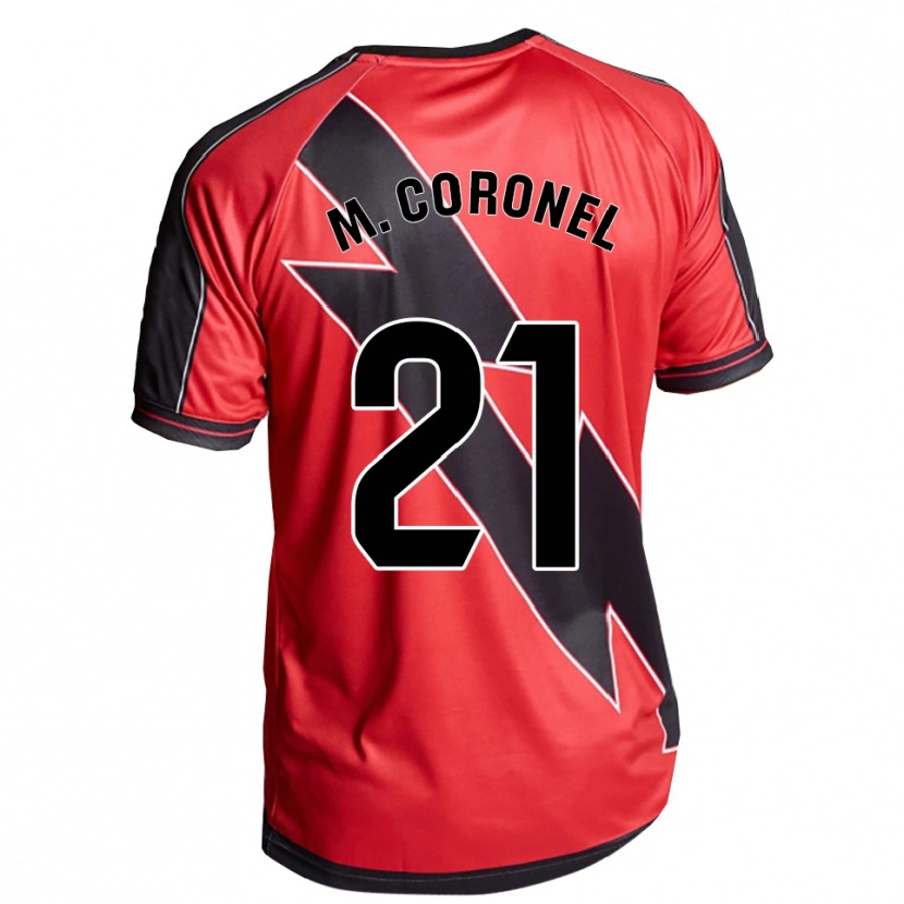 Danxen Kinderen Mariela Del Carmen Coronel #21 Rood Zwart Uitshirt Uittenue 2025/26 T-Shirt