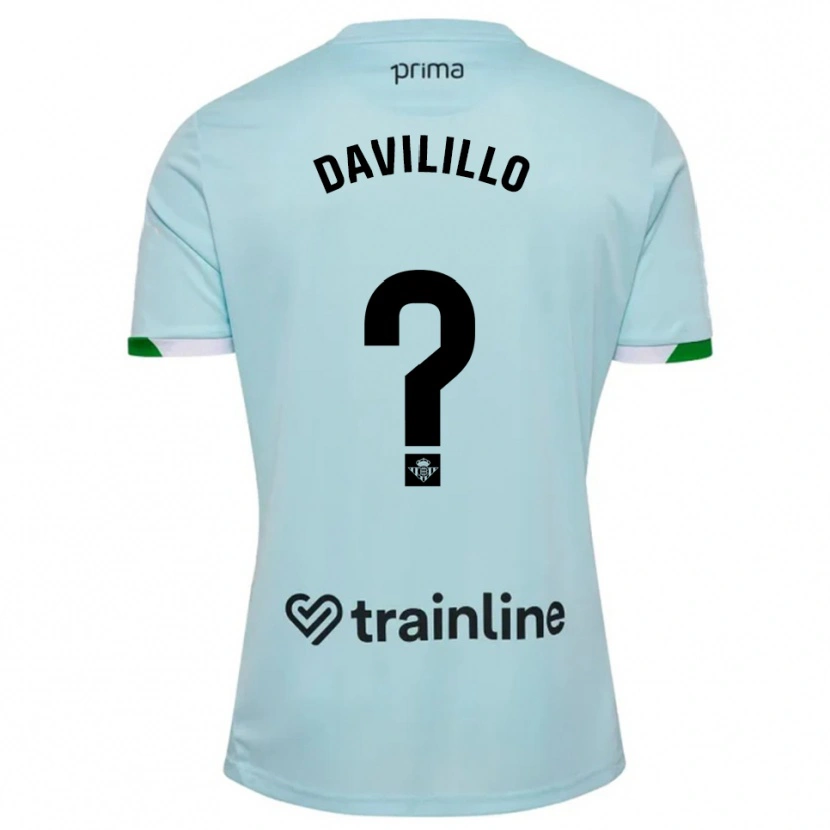 Danxen Kinderen Davilillo #0 Hemelsblauw Groen Uitshirt Uittenue 2025/26 T-Shirt