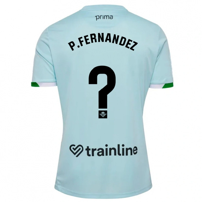 Danxen Kinderen Paulo Fernández #0 Hemelsblauw Groen Uitshirt Uittenue 2025/26 T-Shirt