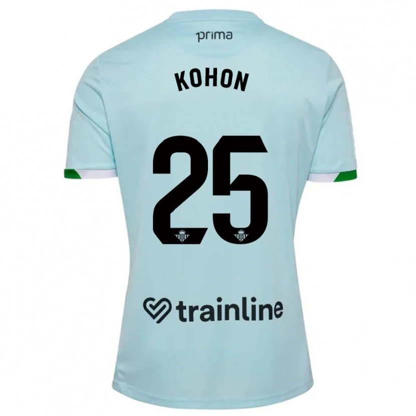 Danxen Kinderen Rudy Kohon #25 Hemelsblauw Groen Uitshirt Uittenue 2025/26 T-Shirt
