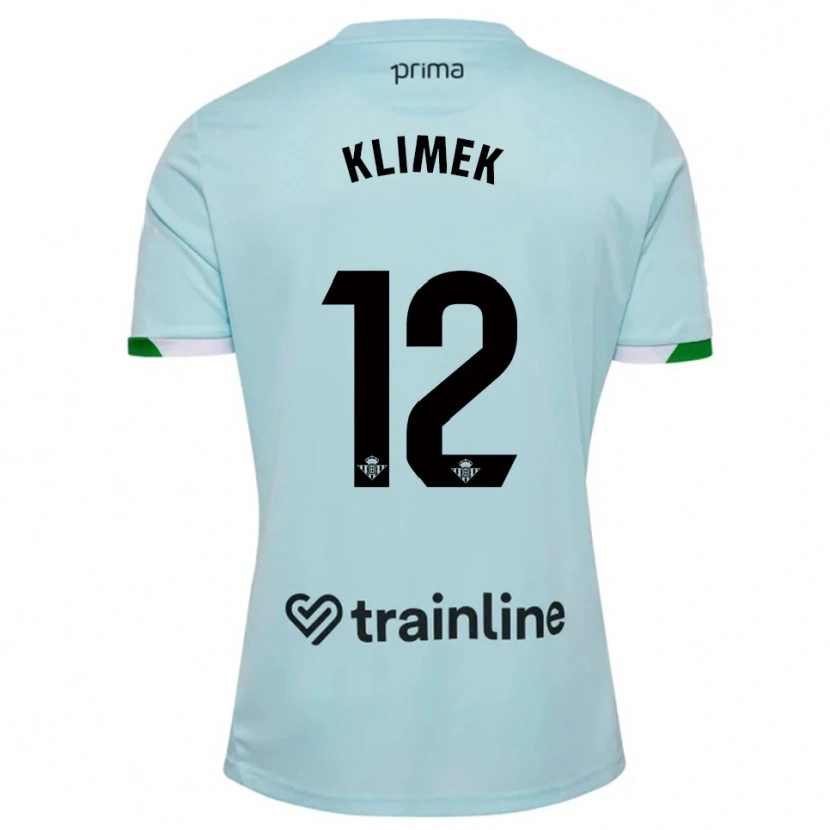 Danxen Kinderen Bruno Klimek #12 Hemelsblauw Groen Uitshirt Uittenue 2025/26 T-Shirt