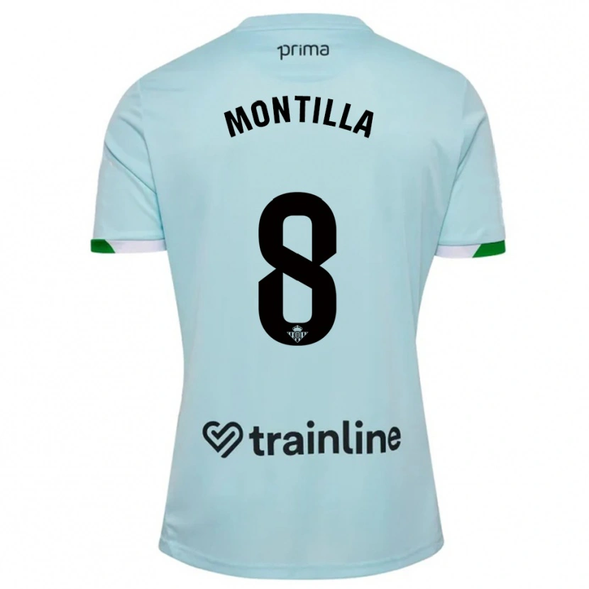 Danxen Kinderen Natalia Montilla #8 Hemelsblauw Groen Uitshirt Uittenue 2025/26 T-Shirt