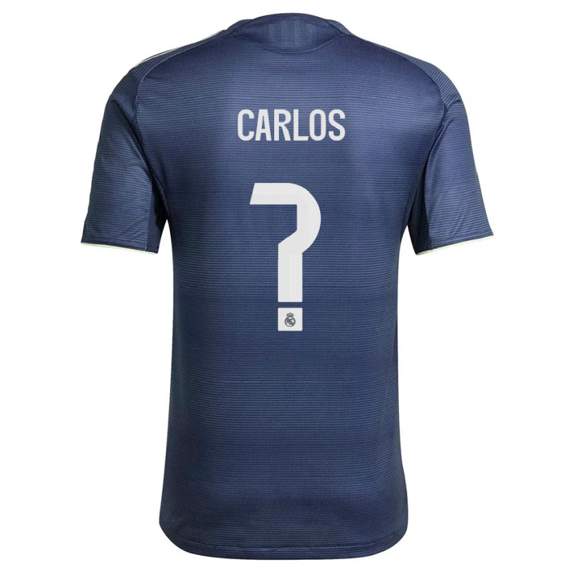 Danxen Kinderen Carlos Sánchez #0 Marineblauw Zilver Uitshirt Uittenue 2025/26 T-Shirt