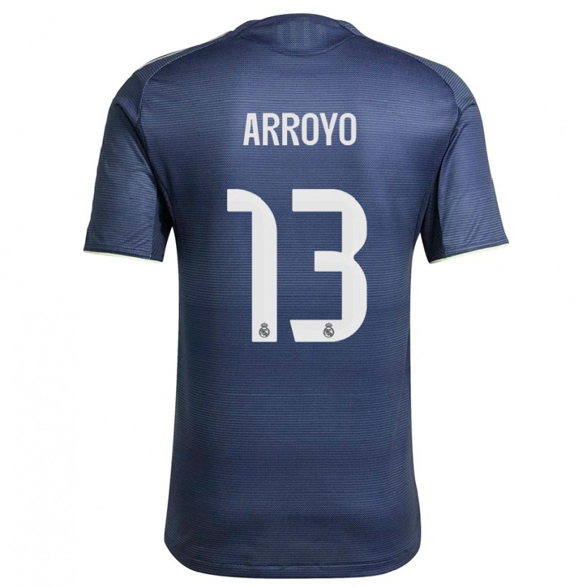 Danxen Kinderen Diego Arroyo #13 Marineblauw Zilver Uitshirt Uittenue 2025/26 T-Shirt