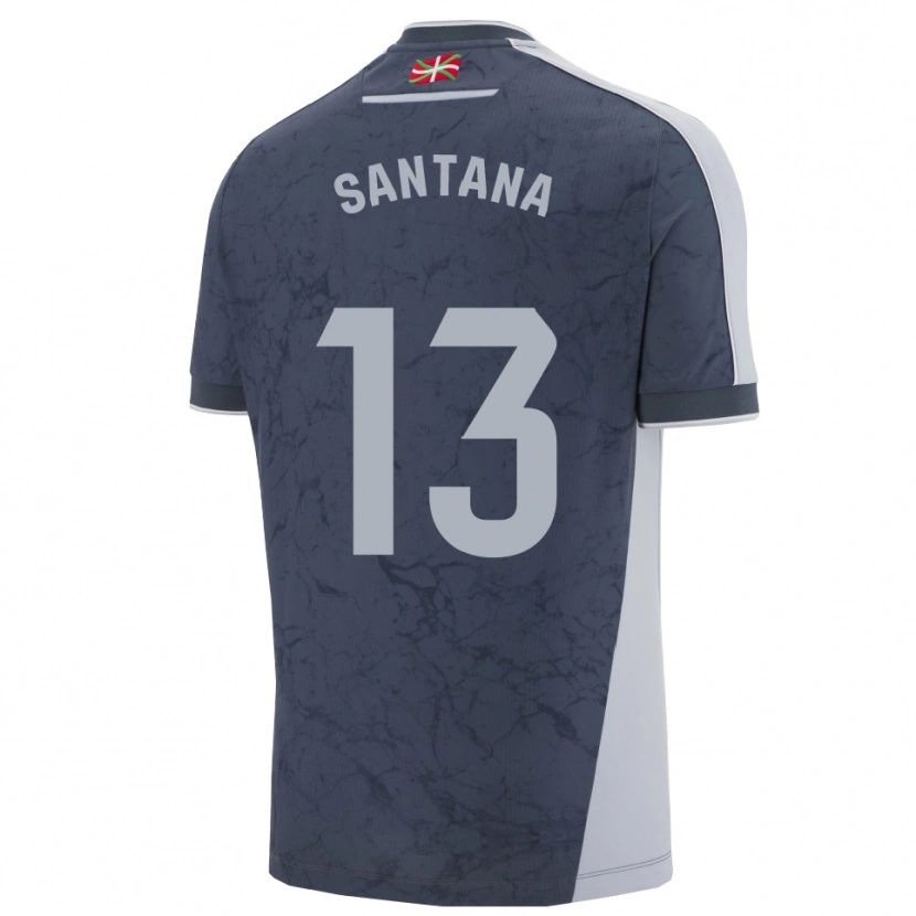 Danxen Kinderen Olatz Santana #13 Donkerblauw Wit Uitshirt Uittenue 2025/26 T-Shirt
