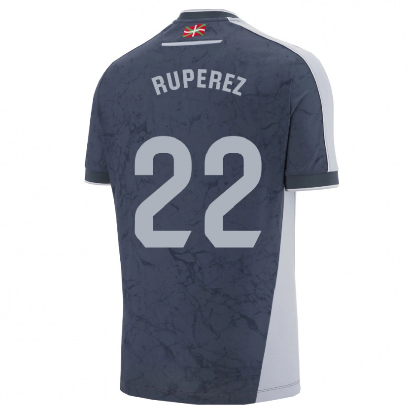 Danxen Kinderen Iñaki Rupérez #22 Donkerblauw Wit Uitshirt Uittenue 2025/26 T-Shirt