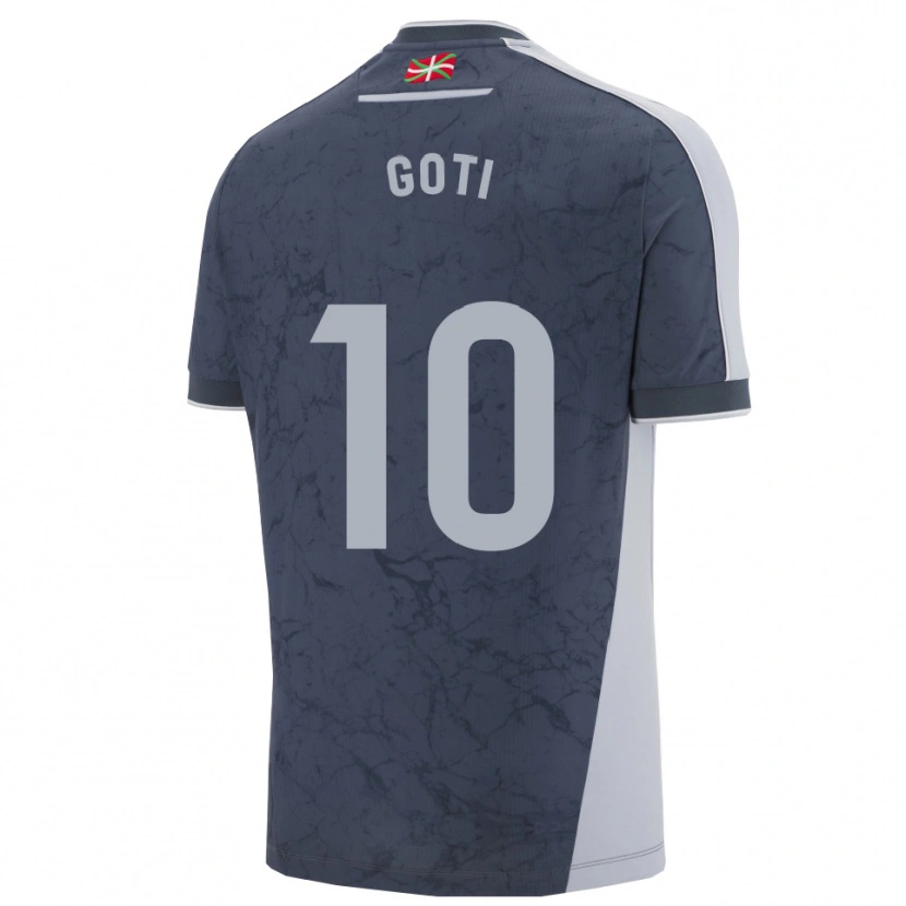 Danxen Kinderen Mikel Goti #10 Donkerblauw Wit Uitshirt Uittenue 2025/26 T-Shirt