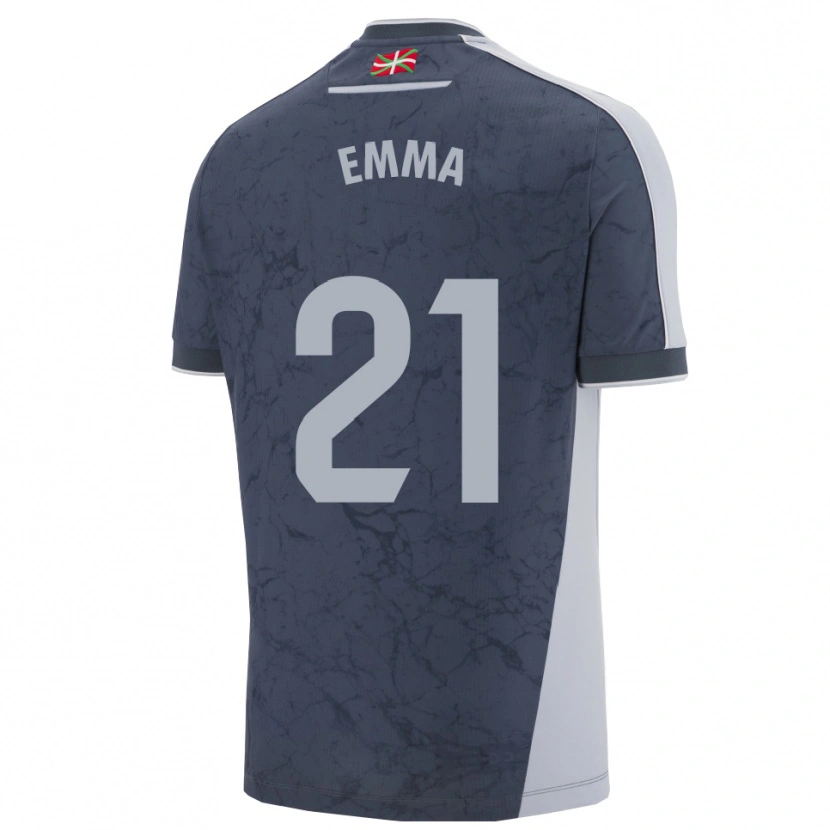 Danxen Kinderen Emma Ramírez #21 Donkerblauw Wit Uitshirt Uittenue 2025/26 T-Shirt