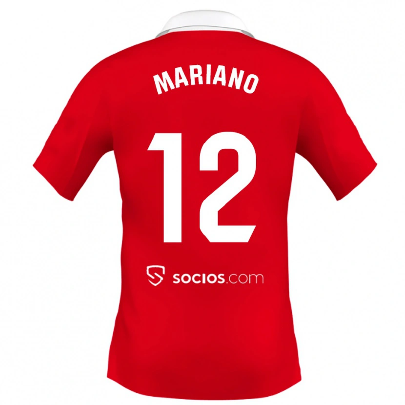 Danxen Kinderen Mariano Diaz #12 Rood Wit Grijs Uitshirt Uittenue 2025/26 T-Shirt