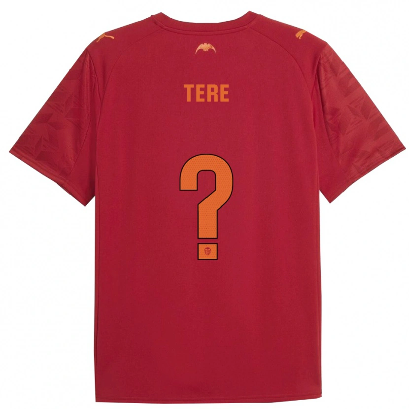 Danxen Kinderen Teresa Morató Armengo #0 Rood Oranje Uitshirt Uittenue 2025/26 T-Shirt