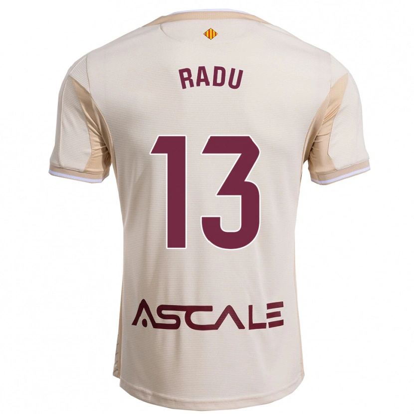 Danxen Kinderen Sasha Radu #13 Gebroken Wit Bordeau Uitshirt Uittenue 2025/26 T-Shirt