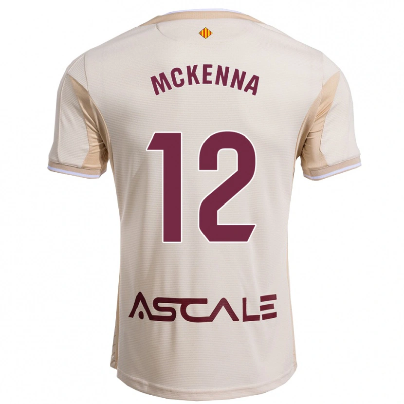 Danxen Kinderen Kayla Mckenna #12 Gebroken Wit Bordeau Uitshirt Uittenue 2025/26 T-Shirt