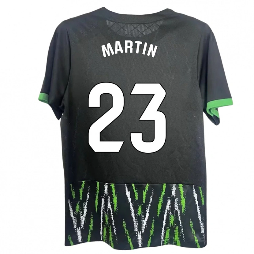 Danxen Kinderen Carlos Martin #23 Zwart Groen Uitshirt Uittenue 2025/26 T-Shirt