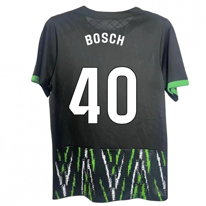 Danxen Kinderen Owen Bosch #40 Zwart Groen Uitshirt Uittenue 2025/26 T-Shirt