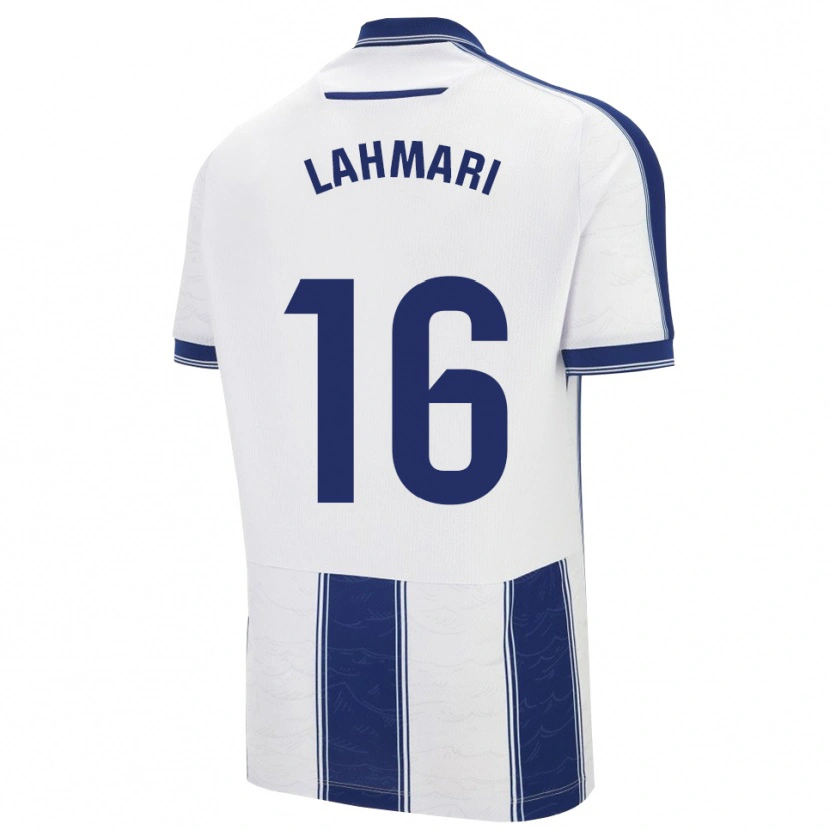 Danxen Kinderen Anissa Lahmari #16 Marineblauw Wit Uitshirt Uittenue 2025/26 T-Shirt