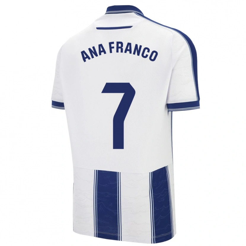 Danxen Kinderen Ana Franco #7 Marineblauw Wit Uitshirt Uittenue 2025/26 T-Shirt