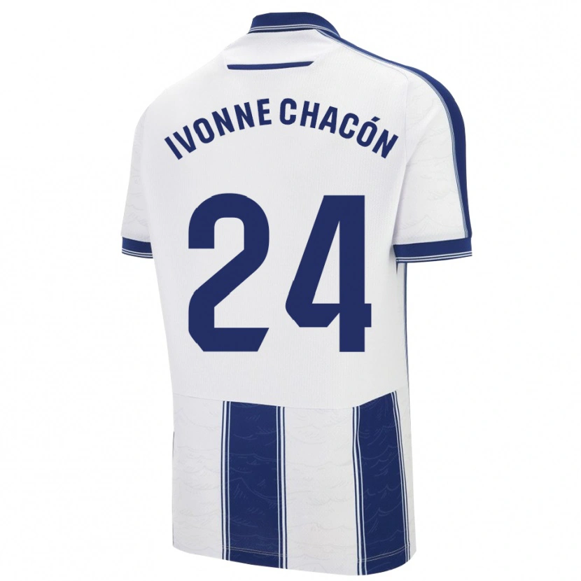 Danxen Kinderen Ivonne Chacón #24 Marineblauw Wit Uitshirt Uittenue 2025/26 T-Shirt