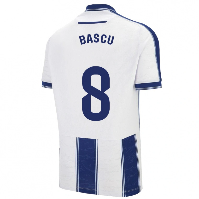 Danxen Kinderen Ainhoa Estevez Bascuñan #8 Marineblauw Wit Uitshirt Uittenue 2025/26 T-Shirt