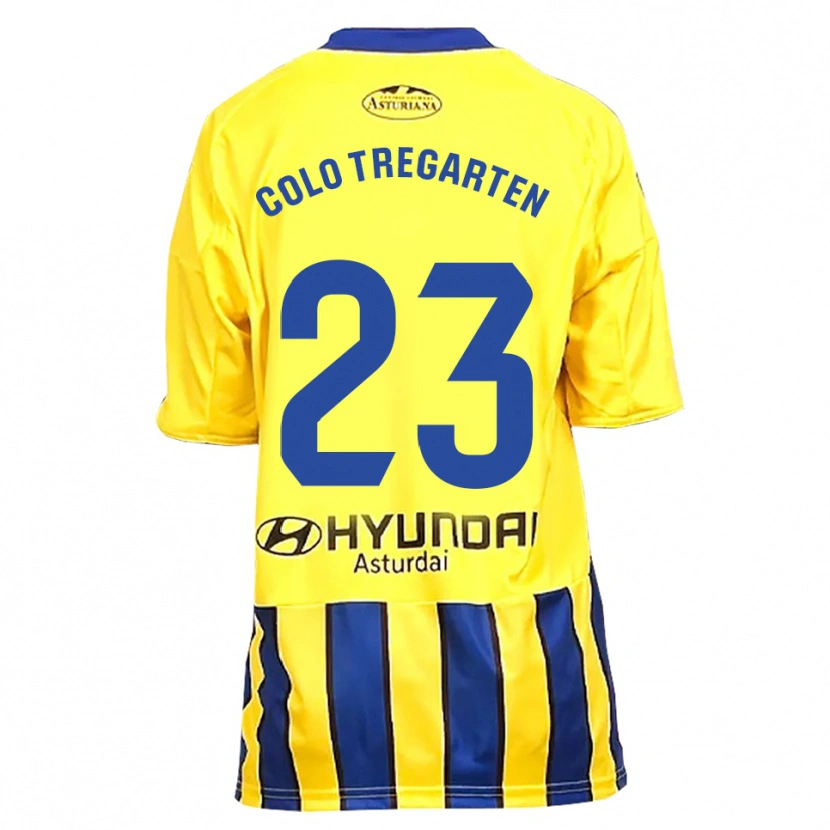 Danxen Kinderen Colo Tregarten #23 Geel Blauw Uitshirt Uittenue 2025/26 T-Shirt