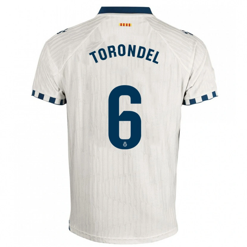 Danxen Kinderen Hugo Torondel #6 Wit Blauw Uitshirt Uittenue 2025/26 T-Shirt